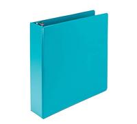 Samsill Earth's Choice Classeur durable à 3 anneaux, personnalisable, anneaux ronds de 5,1 cm, jusqu'à 25% de plastique végétal, turquoise