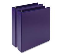 Samsill Earth's Choice Lot de 2 classeurs à 3 anneaux en plastique à base de plantes, écologique, certifié USDA, violet