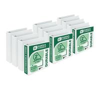 Samsill Lot de 12 anneaux ronds durables à base de plantes, 5,1 cm, fabriqués aux États-Unis, respectueux de l'environnement, certifié biologique par l'USDA, blanc