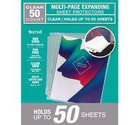 Samsill Lot de 50 feuilles de protection transparentes pouvant contenir jusqu'à 50 feuilles de papier par feuille, 21,6 x 27,9 cm, poids lourd