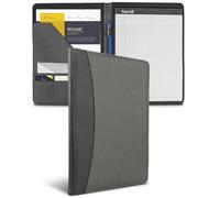 Samsill Porte-documents bicolore - Portefeuille de CV/portefeuille d'affaires et organiseur, bloc-notes (marron et marron foncé, format lettre)