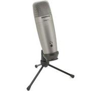 Samson C01U Pro - USB Studio Condenser Microphone with a Headphone Output for Zero-Latency Monitoring - Silver