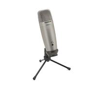 Samson Microphone USB à condensateur de studio C01U Pro – Sortie casque Argent