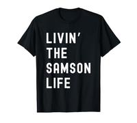 Samson Vivant la Vie de Samson Nom Amusant T-Shirt Graphique avec Valeur