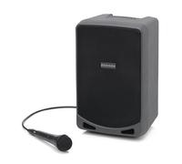 Samson XP106 haut-parleur 2-voies 100 W Noir Avec fil 3,5mm/Bluetooth - Hauts-parleurs (2-voies, 1.0 canaux, Avec fil, 3,5mm/Bluetooth, 100 W, Noir)