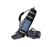 Samsonite 3 Piece Travel Set avec Housse de Voyage à roulettes, Sac de Golf Unisexe, Bleu/Gris, & Shoe Bag