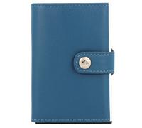 Samsonite Étui pour cartes de crédit Alu Fit RFID en cuir 6,5 cm bleu