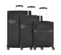 Samsonite Beauhaven 4 roulettes Set de valises 3 pièces avec soufflet d'extension noir