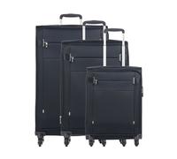 Samsonite Citybeat Set de valise (4 roues) bleu foncé, 47 x 78 x 30cm