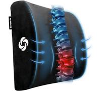 Samsonite, Coussin de Soutien Lombaire en Peluche de qualité supérieure pour Chaise - Élève la Zone de Confort du Bas du Dos - 100% Pure Mousse à mémoire de Forme - Parfait pour la Voiture ou Le