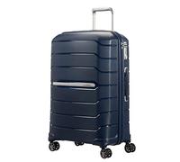 Samsonite Flux Valise Trolley Cabine, 68 cm | Bleu Marine, valise rigide extensible, 75/85 L, avec roues pivotantes fluides et séparateur zippé en U avec poche