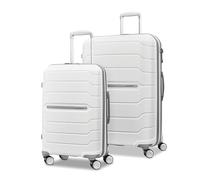 Samsonite Freeform Hardside Extensible avec Roues pivotantes Doubles, Blanc, 2PC Set (CO/L), Freeform Hardside Extensible avec roulettes Doubles rotatives