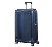 Samsonite Lite-Box - Valise à Coque Rigide Premium de Taille Moyenne 69 cm, Valise de Voyage à 4 roulettes, légère, Serrure TSA, 75 L - 2,80 kg - Bleu (Deep Blue)