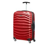 Samsonite Lite-Shock Valise 4 Roues, 55 cm | Rouge, valise rigide, 55H x 40W x 20D cm, 36 L, 1.7 kg, avec serrure TSA et Curv