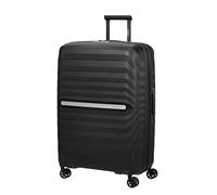 Samsonite Neo Flux Valise 4 roues, 75 cm | Noir, valise rigide extensible, 75H x 51W x 32D cm, 109/121 L, 4.1 kg, avec serrure TSA et sangles croisées
