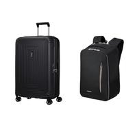 Samsonite Neopulse & Guardit Classy - Spinner M, 70 cm, 69 L & Bagage cabine Ryanair, 25 x 20 x 40 cm, 20 L - Ensemble d'affaires Classy - Noir
