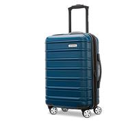 Samsonite Omni 2 Valise Rigide Extensible avec moulinets rotatifs, Bleu Lagon, Checked-Large 28-inch, Omni 2 Valise Rigide Extensible avec roulettes pivotantes