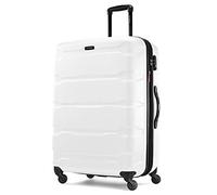 Samsonite Omni Pc Valise Rigide Extensible avec roulettes pivotantes, Blanc, Checked-Large 28-inch, Omni Pc Valise Rigide Extensible avec roulettes pivotantes