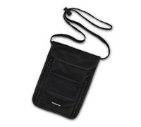 Samsonite Pochette Tour de Cou RFID en Nylon léger et Durable, Technologie de Protection RFID, Bloque Les signaux RFID codés dans Les passeports, Cartes d'identité et Cartes de crédit, Noir