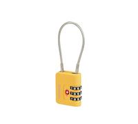 Samsonite TA Revolution - Cadenas à Câble TSA avec Combinaison à 3 Chiffres, Cadenas de Bagage Sécurisé pour Valises & Sacs, Jaune