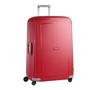 Samsonite S'Cure Valise Trolley soute, 81 cm | Rouge Cramoisi, valise rigide, 81H x 55W x 35D cm, 138 L, 5 kg, avec serrure TSA et poignée trolley multi-positions