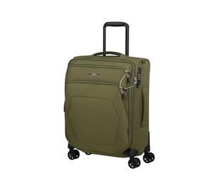 Samsonite Spark SNG Eco - Valise Cabine 55 x 40 x 23 cm - Trolley Cabine Souple pour EasyJet & la Plupart des Compagnies, Extensible, 48/55L - Vert (Olive)