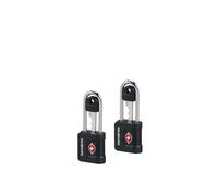 Samsonite TA Revolution - Cadenas à Clé TSA (Lot de 2), Cadenas de Bagage Sécurisé pour Valises & Sacs, Noir