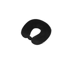 Samsonite TA Revolution - Coussin Cervical en Mousse à Mémoire, Ergonomique & Confortable, Coussin de Voyage pour Avion, Voiture & Voyages, Noir