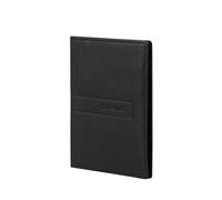 Samsonite TA Revolution - Porte-Passeport en Cuir - Protection RFID, Étui en Cuir véritable avec 3 Compartiments pour Cartes de crédit, Rabat de sécurité pour Passeport, Accessoire de Voyage, Noir