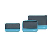Samsonite TA Revolution - Cubes de Rangement Lot de 3, Organisateur de Voyage & Valise de Qualité, Cubes de Rangement pour Vacances, Organisateur de Bagages pour Valise et Sac à Dos, Bleu (Vivid Blue)