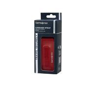 Samsonite TA Revolution Sangle de Bagage 50 mm, réglable et Boucle à clic Robuste, Sangle de Valise sûre pour Les Voyages, Rouge