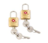 Samsonite Travel Sentry 2-pack Key Locks, Brass, 2-Pack