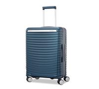 Samsonite Valise Rigide Framelock Unisexe à roulettes pivotantes, Bleu, Carry-on Spinner