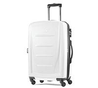 Samsonite Winfield 2 Valise Rigide Extensible avec roulettes pivotantes, Blanc brossé, Checked-Large 28-inch, Winfield 2 Valise Rigide avec Moulinet