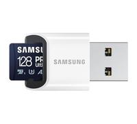 Samsung 128 Go PRO Ultimate Carte Mémoire Micro SDXC jusqu'à 200 Mo/s avec Adaptateur USB, MB-MY128SB/WW