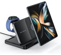Samsung 3 In 1 Foldable Induction Charging Dock, Wireless Charging Dock, Multifunction Wireless Charger, Compatible With Samsung S24/S23/S22/Z Flip 5/4/Z Fold 5/4/Watch 6/5/4 And Galaxy Buds.