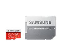 Samsung 32 Go Carte mémoire EVO Plus Micro SD Classe 10 avec adaptateur SD