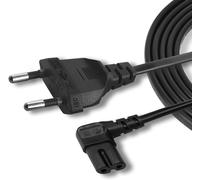 Samsung 3M European Plug TV Cable-Certified 2 Pole Power Cable 90 Degree IEC C7 Cable-Compatible with PS5 PS4 Slim Euro Power Cord Xbox Series X Series LG TV Printer