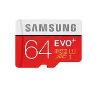 Samsung 64 Go Carte mémoire EVO Plus Micro SD Classe 10 avec adaptateur SD
