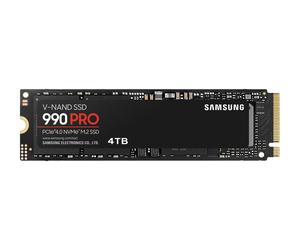 Samsung 990 PRO MZ-V9P4T0BW - SSD - chiffré - 4 To - interne - M.2 2280 - PCIe 4.0 x4 (NVMe) - AES 256 bits - TCG Opal Encryption
