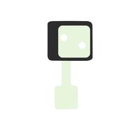 Adhésif Caméra Avant Original pour Galaxy S25 Ultra Service Pack Noir