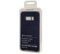 Samsung Alcantara Cover Samsung S8+ Bleue