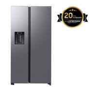 Réfrigérateur Américain Samsung Bespoke AI - Platinum Inox- Metal Cooling: retient le froid de l'air - 634 L- Classe B - RS70F66KBT