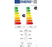 Samsung Bespoke AI WD90DG5B15BEEG Lave-linge séchant 9 + 6 kg AI Energy Mode AI Ecobubble Programme vapeur hygiénique Programme microplastique Blanc