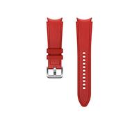 Samsung Bracelet de Montre Hybride en Cuir - Bracelet Officiel Watch - 20 mm - M/L - Rouge