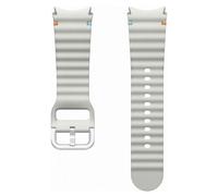Samsung Bracelet Sport original Samsung Galaxy Watch 4 / 5 / 6 / 7 / FE (20 mm) Taille S/M Argenté Argent