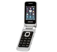 Samsung C3520i Téléphone portable débloqué 2G (Ecran : 2,4 pouces 28 Mo Simple SIM) Argent Métallique