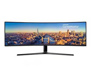 SAMSUNG C49J890, Ecran PC Gaming Incurvé 1800R, Ultra-Large, Dalle VA 49", Résolution Double Full HD (3,840 x 1,080), 144 Hz, 5ms, Noir