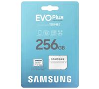 SAMSUNG - Carte Mémoire EVO Plus 256 Go class 10 Format Micro SD SDXC : 130 MB/s