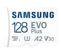 Samsung Carte Mémoire Micro SD Evo Plus (2021) 128 Go Micro SDXC A2 V30